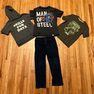 Boys 6 Jean and shirts set